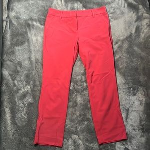 NY&C coral stretch cropped pants
